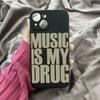 Phone Case For iPhone 16 15 14 13 12 11 Pro XS Max 7 8 Plus MINI Love Music English Trendy Y2K Art Personalized Creative Cover