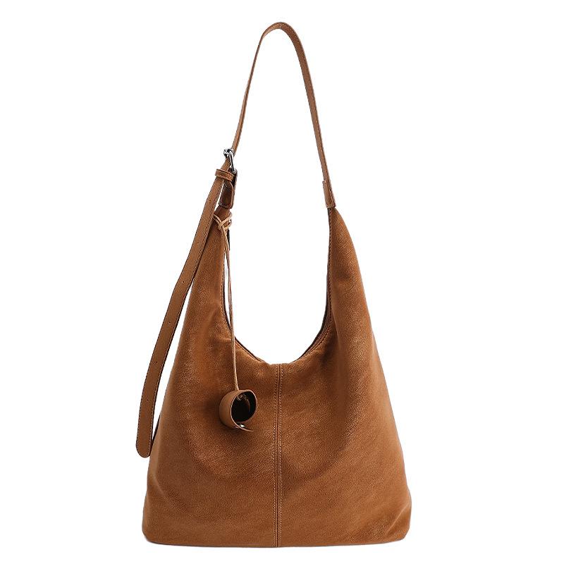 Sac Tote Haut de Gamme Grande Capacité, Style Rétro, Tendance pour le Travail et les Trajets, Sac Bandoulière Simple