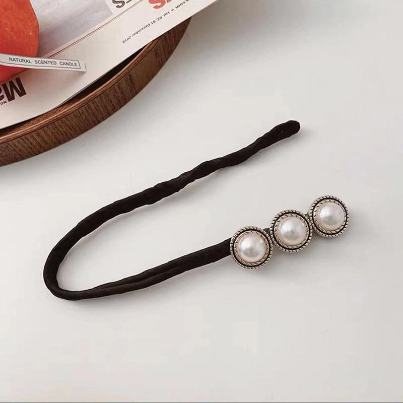 1/3 Stück Elegantes Koreanisches Perlen- und Metall-Haarnadel-Set mit Blumenakzenten für Damen