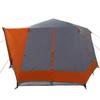 5 Person Family Tent Gray and Orange 333 x 317 x 194 cm