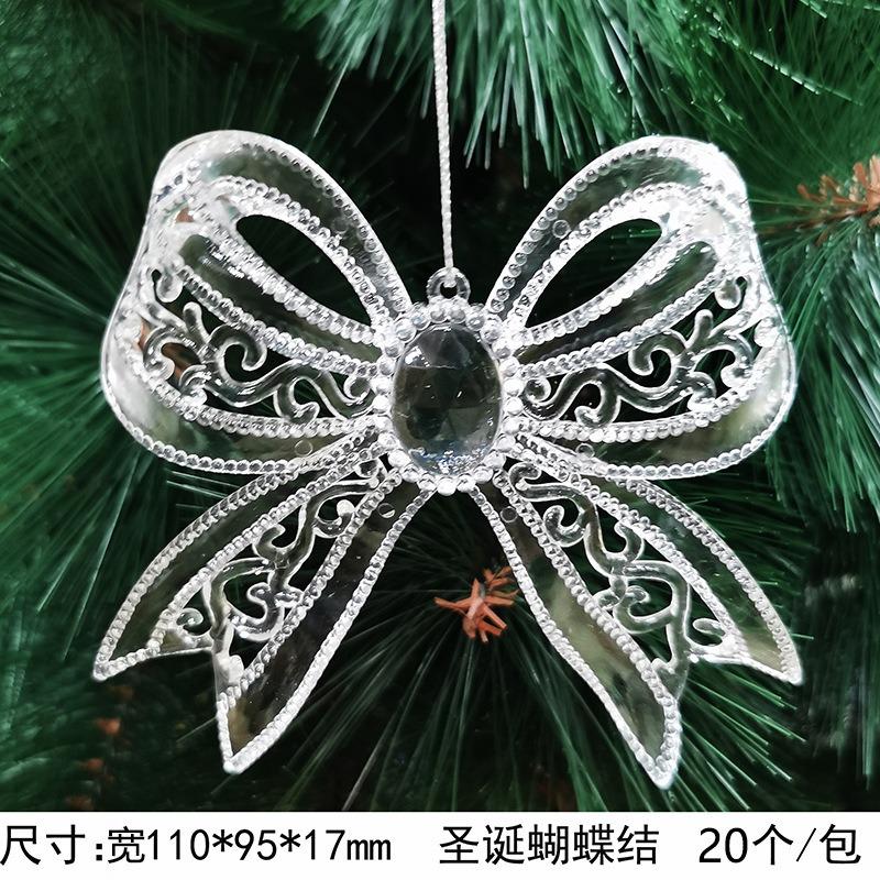 New Christmas Transparent Ice Crystal Snowflake Christmas Tree Decoration Supplies Christmas Atmosphere Christmas Tree Snowflake Pendant
