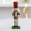 16CM Christmas Nutcracker Decoration Painted Merry Christmas Decoration  Office Desktop Decoration