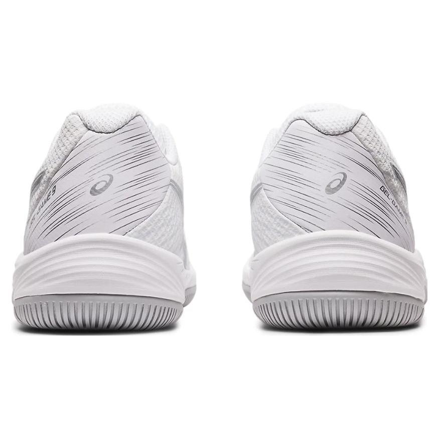 New Asics Gel Game 9 White Pure Silver Women's 1042A211-100