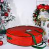 Oxford Cloth Garlands Storage Bag Red Holiday Wreath Storage Container Wreath Storage Bag  for Home