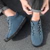 Men's Casual Shoes Side Zipper Short Boots Versatile Flat Bottom Trendy Fashionable Men's Shoes Suitable for Outdoor Sports