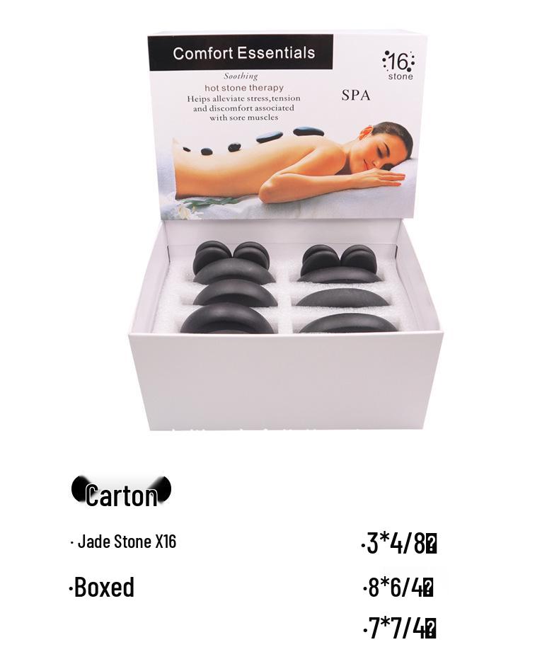 28-Piece Jade Hot Stone Massage Set with Heated Box for Spa and Physiotherapy