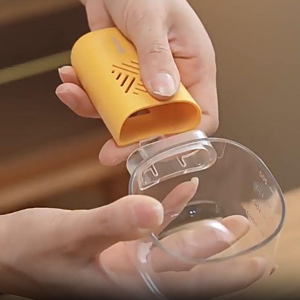 2Pcs Built-in Storage Cavity Measuring Rice Spoon With Scale Pet Food Scoop  Cat/Dog Food