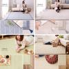Hagiwara Rug White 185 X 240cm Machine Washable Treated Cotton Geometric Pattern Herringbone Style with Tassels Approx. "Crack" Non-slip 100%