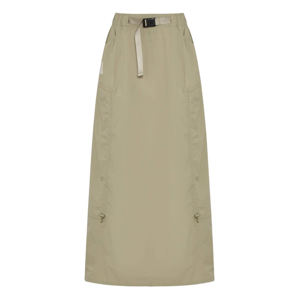 adidas Performance Women's Khaki Outdoor Functional A-Line Midi Skirt KD4417
