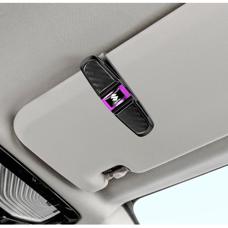 Car Sun Visor Glasses Clip Card Ticket Sunglasses Holder For Suzuki Jimny Samurai Vitara Swift Baleno SX4 Ignis Alto DZire Swace