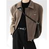 Korean Style Men's High-End Lapel Loose Jacket - Trendy, Versatile, and Casual for Spring/Autumn