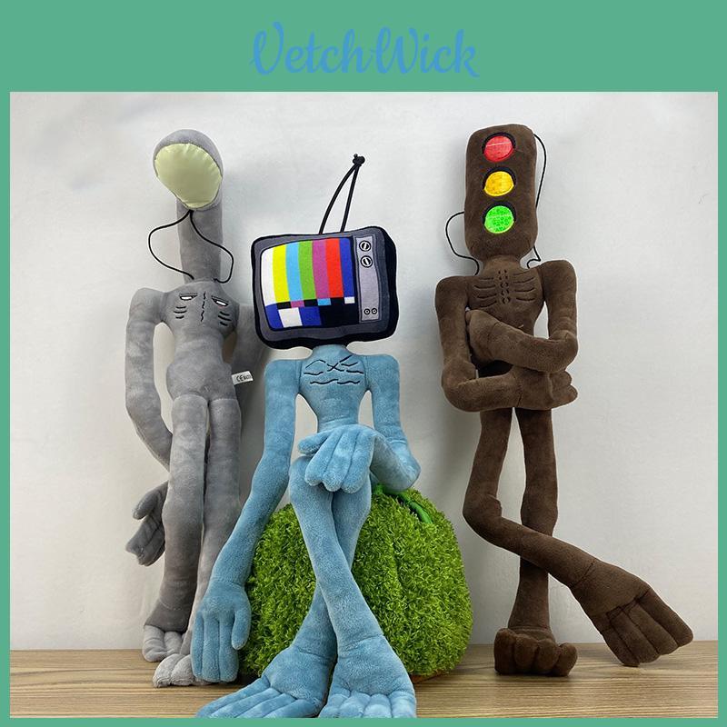 Cuddly 21" Anime Scp Siren Head Plush Toy Bendable Doll For Horror Fans