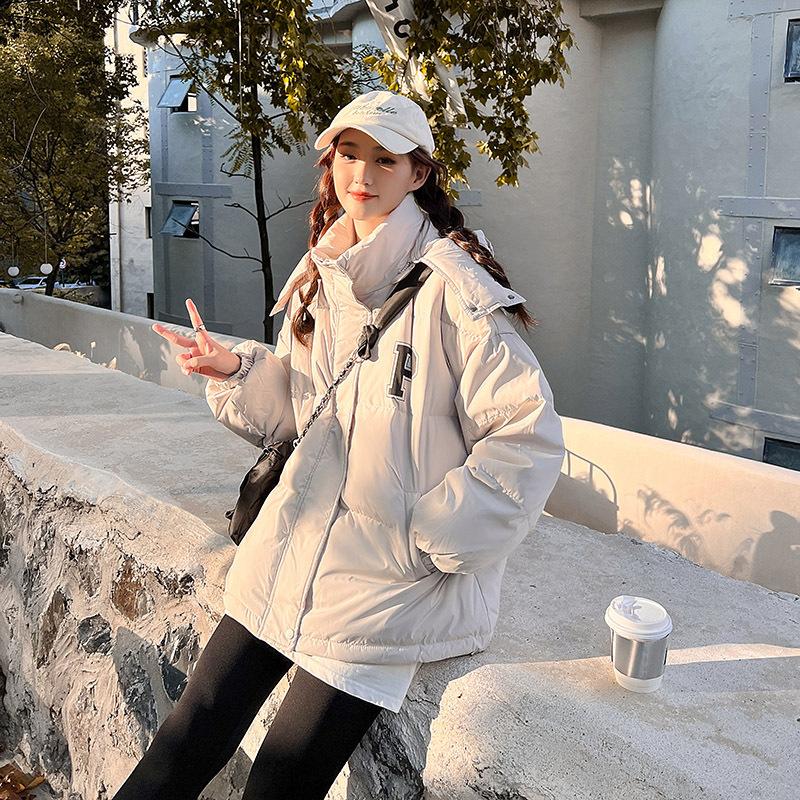 Women's Winter Down Cotton Jacket for Women's Hong Kong Style New Korean Student Short Bread Jacket
