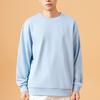 Anta Solid Color Crew Neck Pullover Sweatshirt Unisex sweatshirt Light-Blue 972348710-2