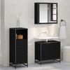 Bathroom Furniture Set Black Oak Look 35 X 37.5 X 100 Cm