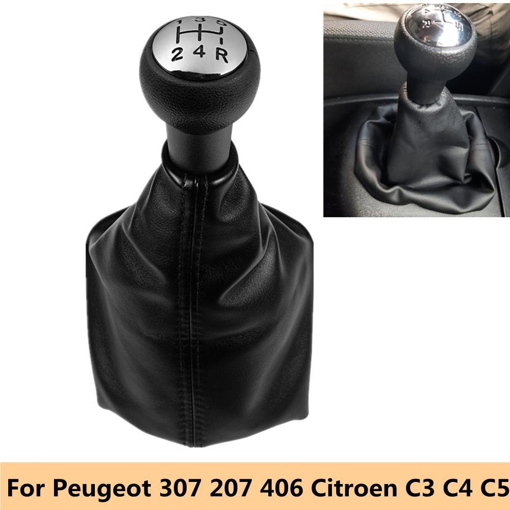 Gear Shift Shifter Lever Stick Gaiter Boot Cover Case Car Accessories For Peugeot 207 307 406 / Citroen C3 C4 C5