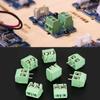50pcs set 2 Pin 5mm Pitch Green PCB Universal Screw Terminal Block Connector
