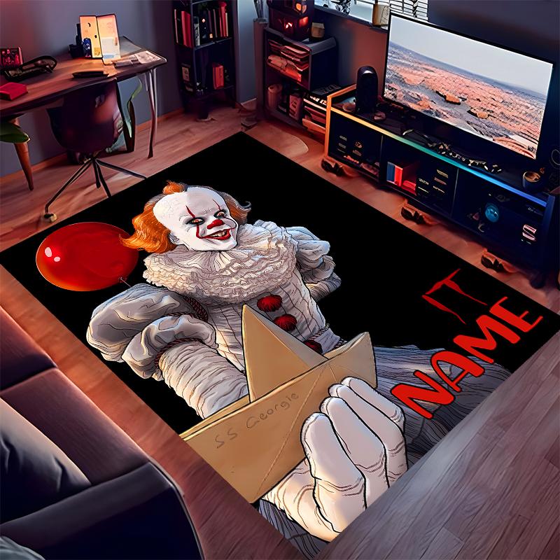 Custom personalization Pennywise the Dancing Clown Print Area Rug - Soft, Washable Non-Slip Indoor Mat,Living Room,Home&Office Decorative Rug