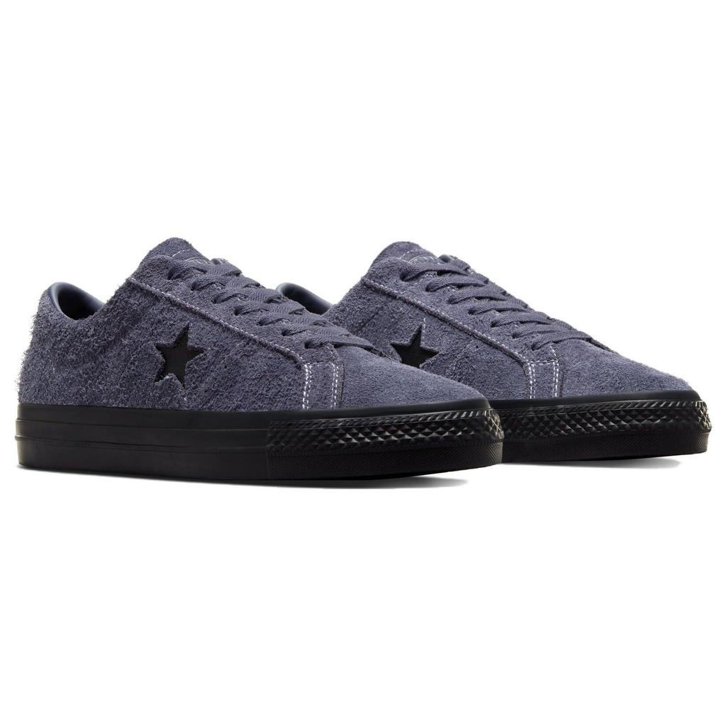Converse One Star Pro Vintage Suede Low Dark Moth Black Unisex Sneakers Grey A04610C