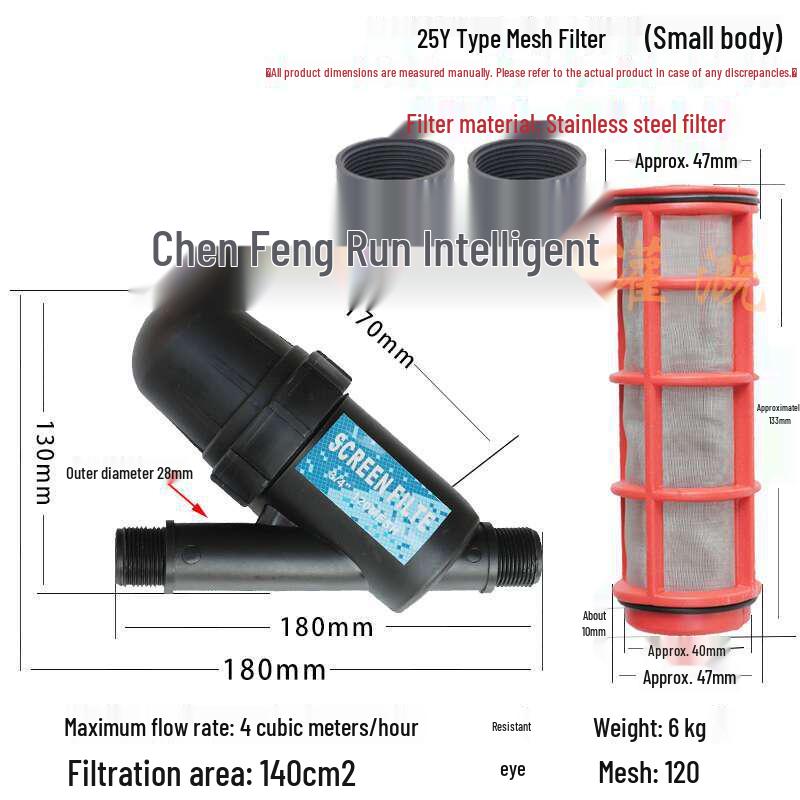 360° Rotating Sprinkler Head with 120 Mesh Filter for Greenhouse Drip Irrigation Systems