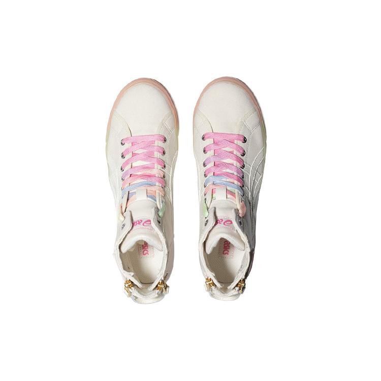 New Asics Double Clutch Milk White Retro Casual High Board Shoe 'White Pink' Women's 1202A079-101