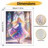 Disney Oil Painting Hand Painting Coloring Painting Handmade Diy Home Decoration Gift Princess Stained Glass Dress