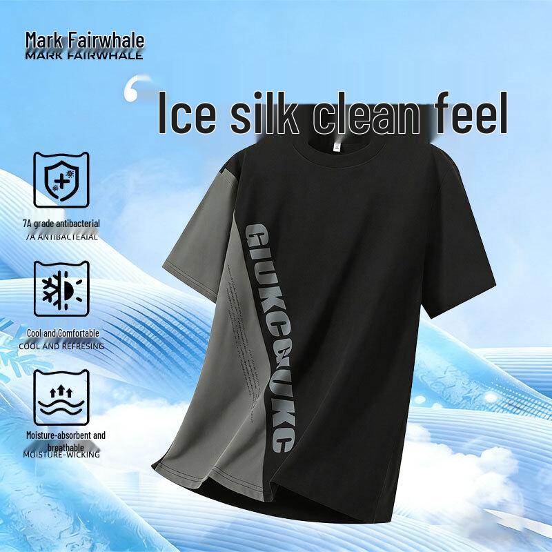 

MARK FAIRWHALE Men s Ice-Silk Cooling Short Sleeve T-Shirt 2XL