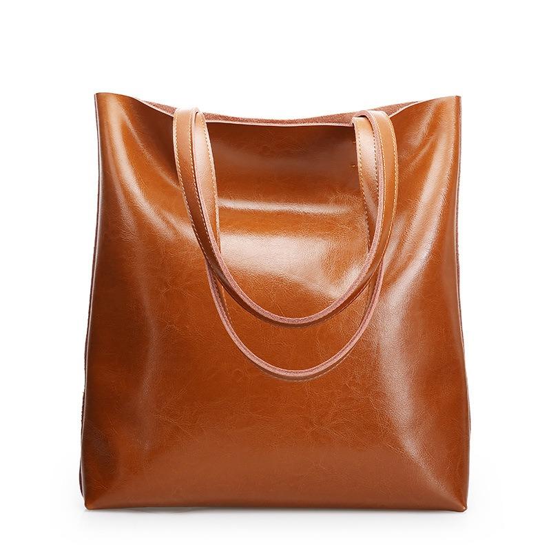 Women's Tote Bag Genuine Leather Shoulder Bag QSL0807