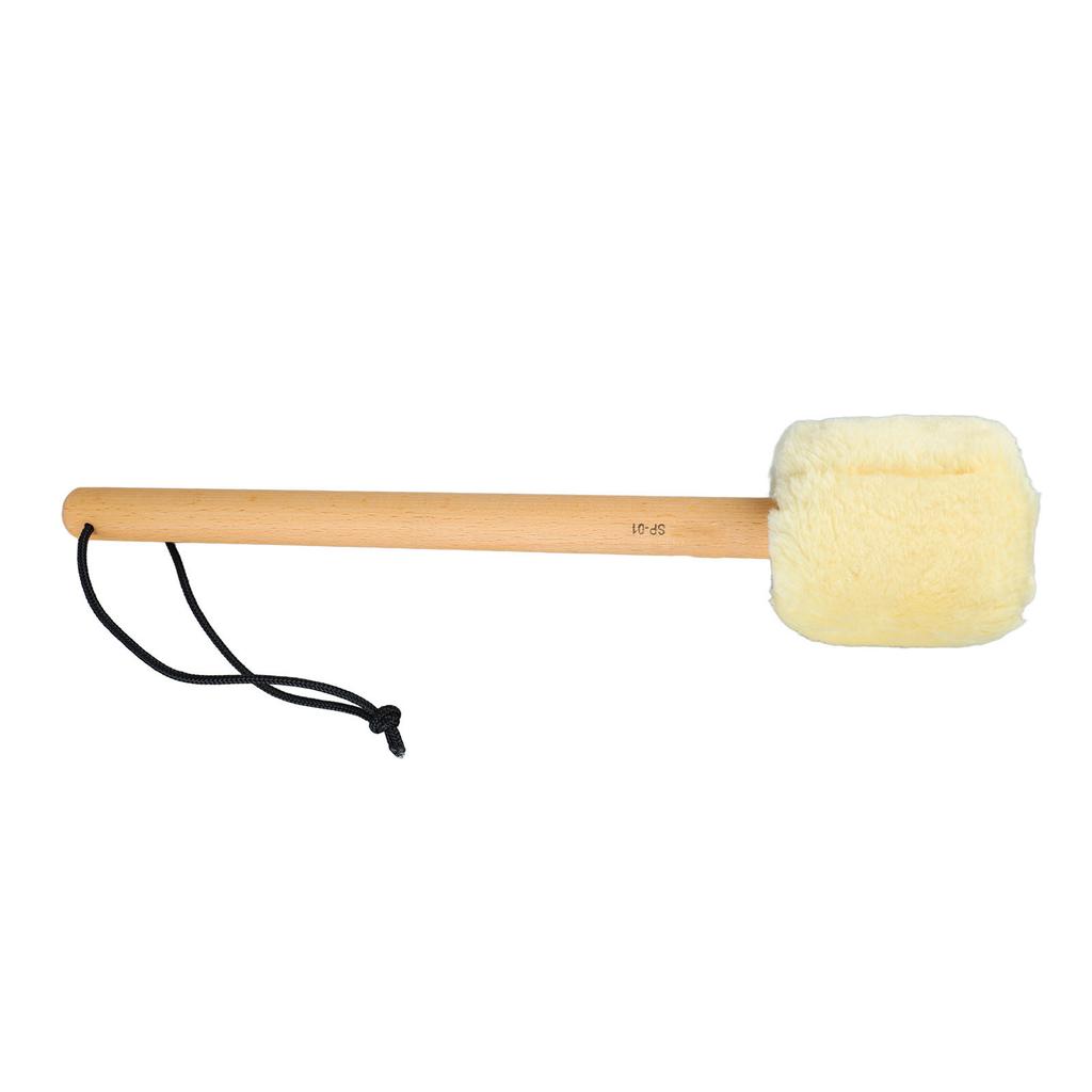 Drum Mallet Antislip Bass Drum Percussion Stick Hammer Wooden Musical Drumstick with Soft Felt Beige SP 01 37cm