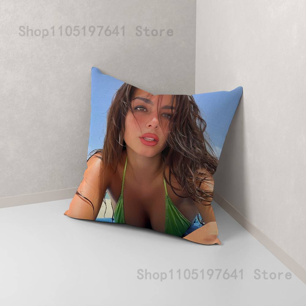 A-Addison Rae Pillow Case For Sofa Decor Car Office Room Printing Cushion Cover Decorations and Protector