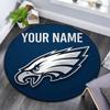 Custom Name,Philadelphia Eagles pattern round rug,Carpet Rug for Living Room Bedroom Playroom ,Non-slip Floor Mat,Holiday Gifts and Birthday Gifts.