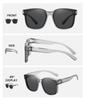 [DUCO] Over-the-glasses Sunglasses, Polarized Lenses, Large Size, UV400 Protection, Unisex, Designed for Larger Faces, 8961 (L-size-Gray)
