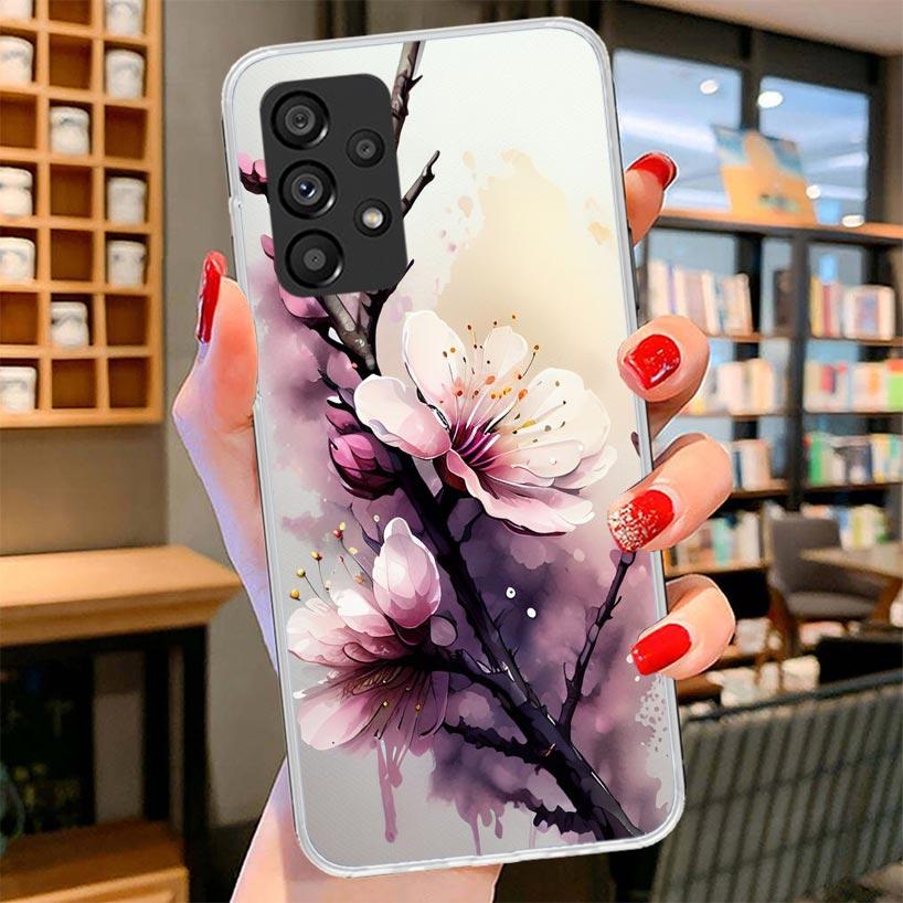 Cherry Blossom Tree Phone Case For Samsung Galaxy A17 A37 A57 A16 A26 A36 A56 A15 A25 A35 A55 A14 A24 A34 A54 A13 A23 A33 A53 Ga