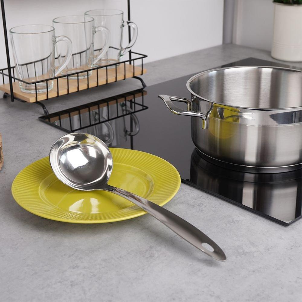 Nerezová naběračka Kuchyňská lžíce na nalévání polévky omáčky 80 ml