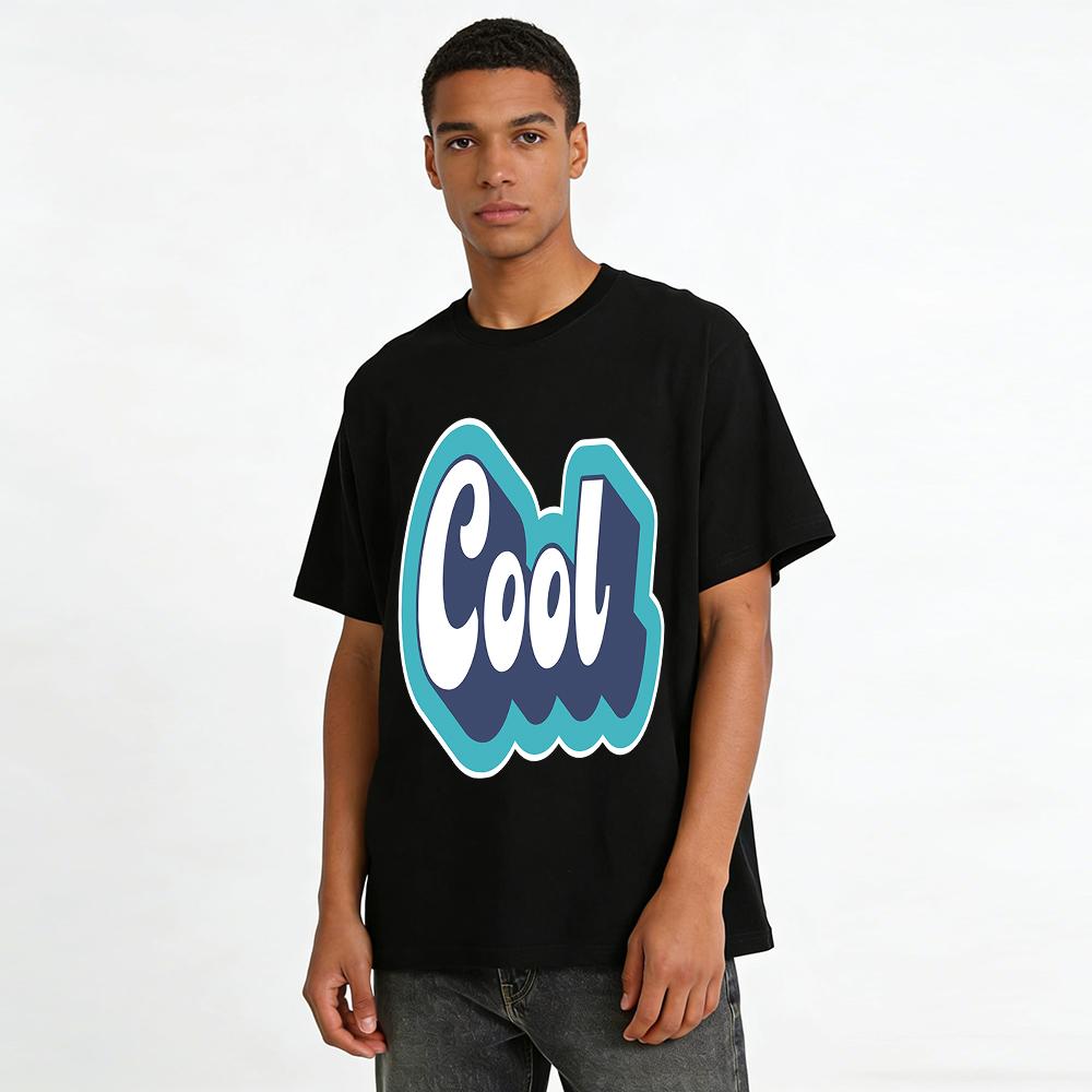 Cool Graphic Print Casual T-shirt Unisex Loose Breathable Crewneck Tee for Daily Wear Pure Cotton T-shirt