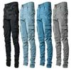 Plus Size Hip-Lifting Cropped Jeans - Women's Stretch Skinny Pants, European & American Style.