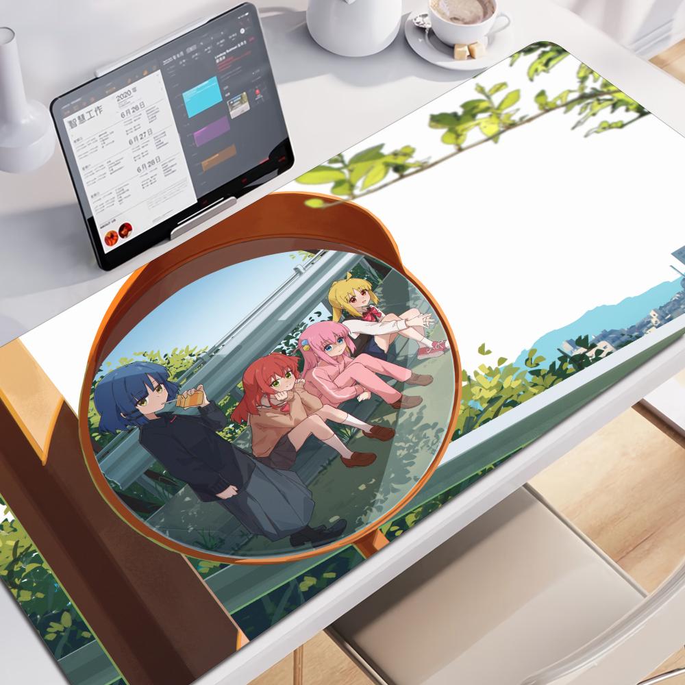 Anime BBocchi the RRockS Mouse Pad Nonslip Rubber Gamer Balance Computer Mat Decoracion Deskmat Laptop Office Large