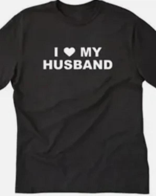 I love my husband funny t shirt tee heart XS