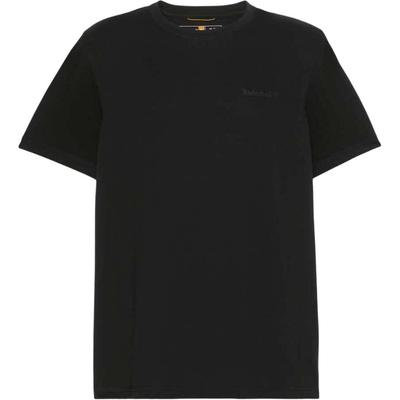 Einfarbiges Raglan-Kurzarm-Rundhals-T-Shirt Herren Oberteile Schwarz TB0A6AS70011