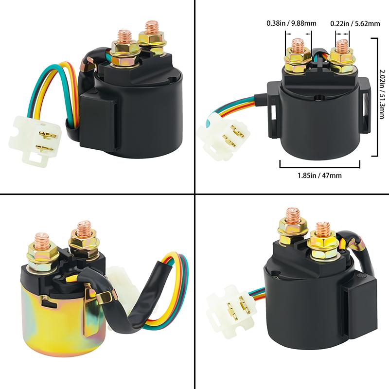 Motorcycle Electrical Starter Solenoid Relay Switch For YAMAHA MOTO-4 200 225 250 350 YFM200 YFM225 YFM250 YFM350 / XT600