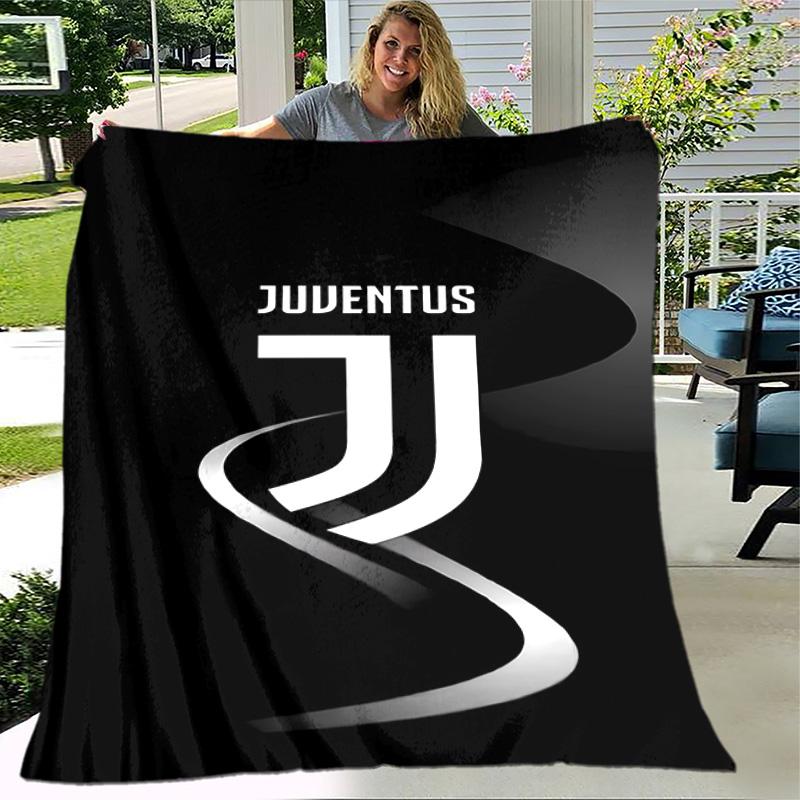 1pc Blanket - Juventus FC logo Print Design, Lightweight Blanket for Sofa, Bed- Soft &Warm, Gift for All Seasons
