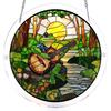 Buntglas-Stil Puzzle Sonnenfänger Acryl Fensterhänger Ornamente DIY Puzzle Kunst Sonnenfänger Set für Erwachsene