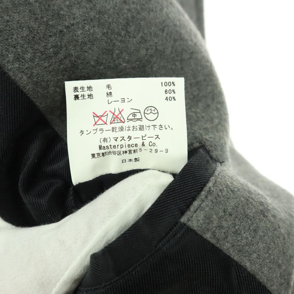 SCYE BASICS made in Japan Long sleeve pea coat 38 gray Men's Used