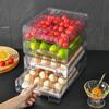 2 Tier Refrigerator Organizer Bins Soda Rolling Can Dispenser Beverage Holder Clear Food Drink Storage Holder Kitchen Accessorie