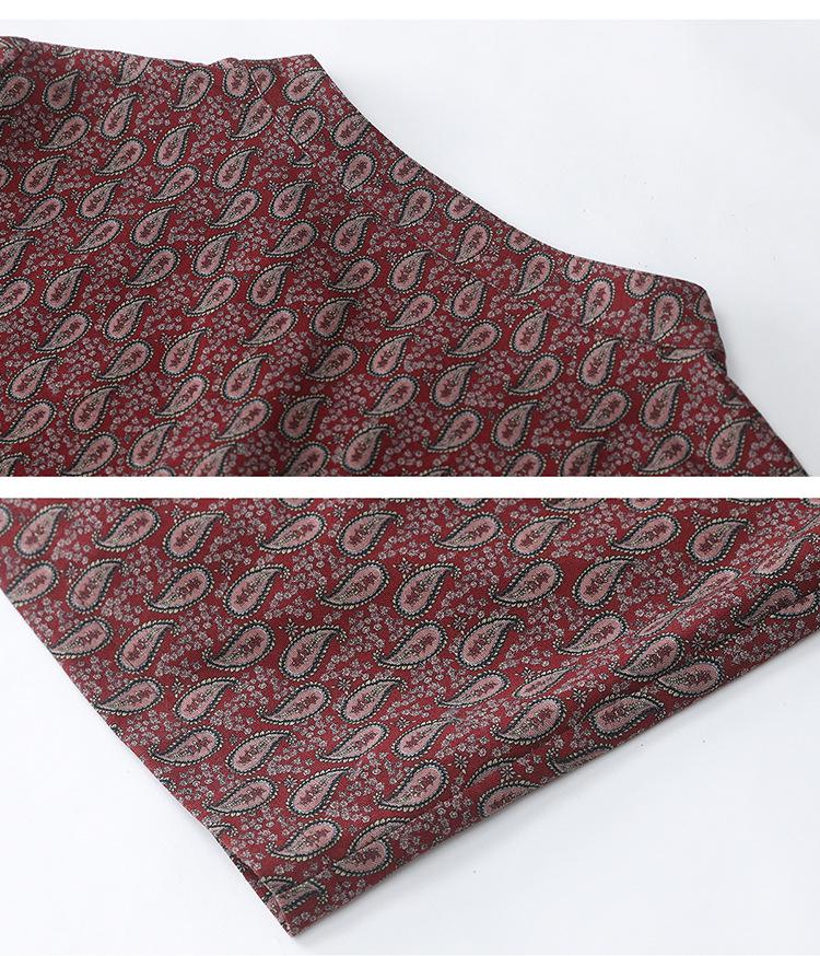 2025 New Style V-Neck Printed Dress for Women - Age-Reducing, Belly-Covering, Loose Casual Wear for Middle-Aged Moms in Spring & Autumn