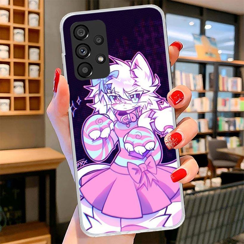 Boykisser Cat Phone Case For Samsung Galaxy A12 A22 A32 A52 A72 A02S Phone Case Note 20 Ultra 10 S10 Plus A51 A71 A50S A20S A10S