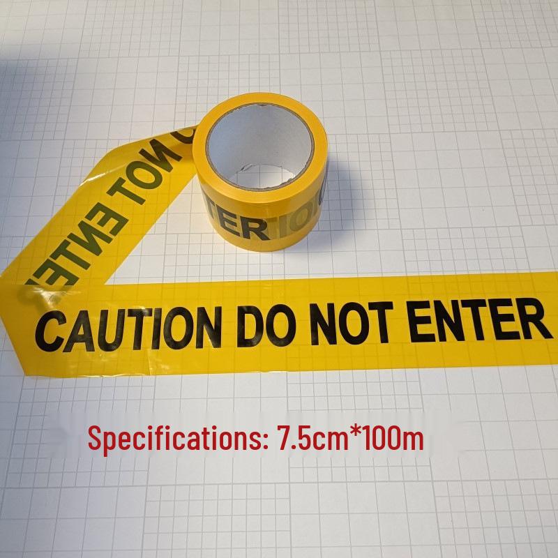 Caution Halloween Decorative Warning Tape - No Glue, Disposable Barrier