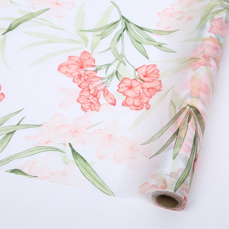 5 Yards/Rolle Blumenstrauß Kunstpapier Verpackungspapier Milchbaumwolle Innenfutterpapier Bedrucktes Vlies-Baumwollpapier