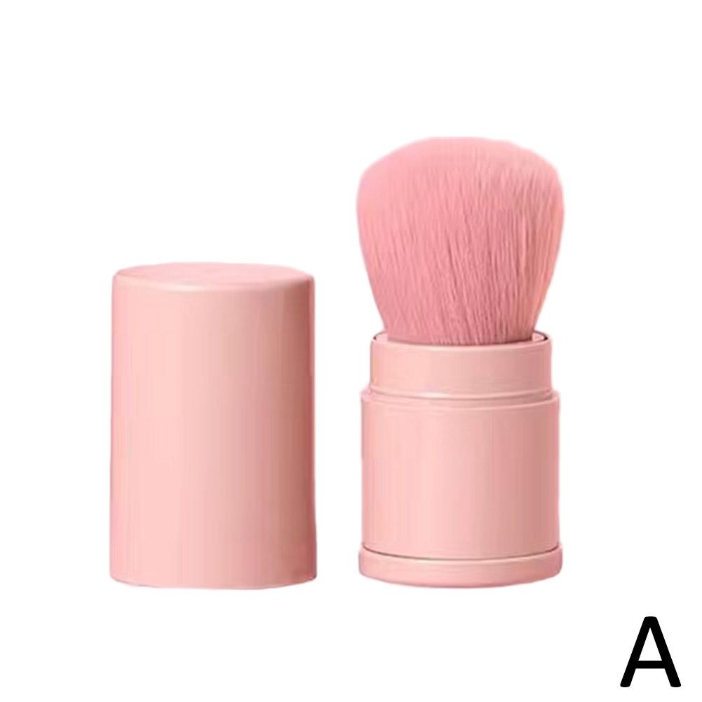 Portable Mini Retractable Makeup Brush Soft Bristles Blush Loose Powder Foundation Brush Multi Functional Nail Beauty Tool