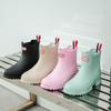 Women's Short Rain Boots Pvc Non-Slip Water Shoes Outdoor Waterproof Shoes Women's  Water Boots